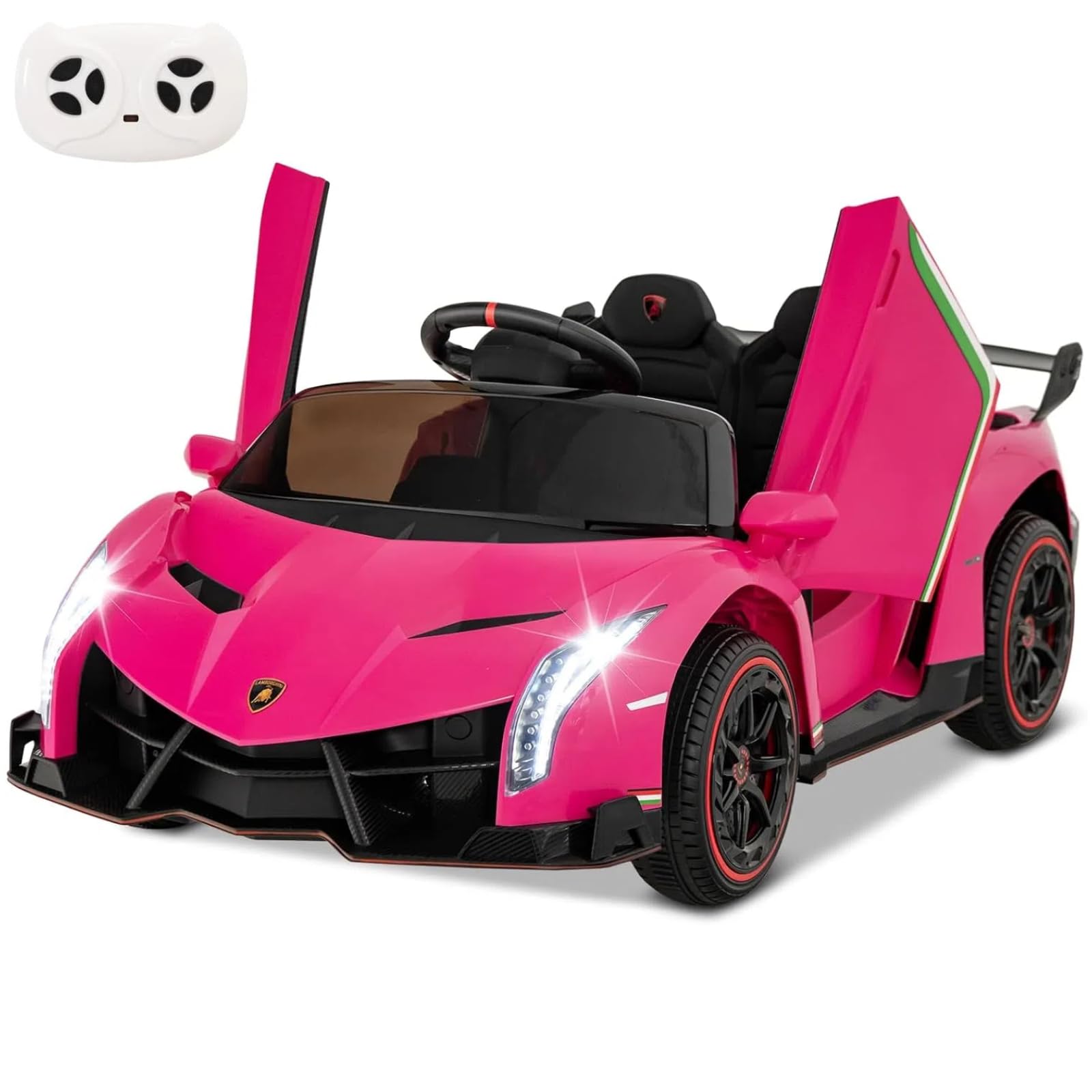 Amazon.com: HONEY JOY Pink Ride On Car, 12V Licensed Lamborghini